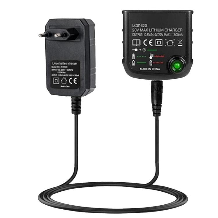 Bộ sạc pin lithium Black&Decker 12-18V LCS1620, phích cắm US, phích cắm EU, phích cắm UK