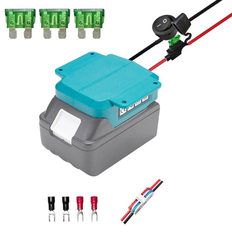 Bộ sạc pin lithium Makita 18V 18650, bộ chuyển đổi pin dụng cụ, không có công tắc bảo vệ, có công tắc bảo vệ