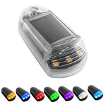 Solar-Powered Roof Warning Light LED Roof Strobe Light For Trucks Pickups, Transparent Yellow Light, Transparent White Light, Transparent 7 Colors, Transparent Black Yellow Light, Transparent Black White Light, Transparent Black 7 Colors