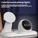 Đồng hồ đếm ngược loa Bluetooth RGB sạc không dây để bàn 6 trong 1 có nam châm