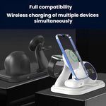 Đồng hồ đếm ngược loa Bluetooth RGB sạc không dây để bàn 6 trong 1 có nam châm