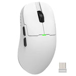 Chuột chơi game chế độ kép có dây/2.4G Ajazz PAW3395 Chip, AJ159P có dock sạc màu đen, AJ159P có dock sạc màu trắng, AJ159 màu trắng