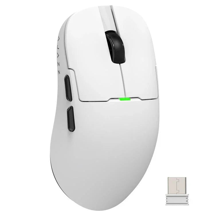 Chuột chơi game chế độ kép có dây/2.4G Ajazz PAW3395 Chip, AJ159P có dock sạc màu đen, AJ159P có dock sạc màu trắng, AJ159 màu trắng