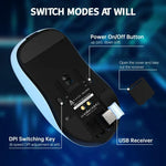 Chuột chơi game chế độ kép có dây/2.4G Ajazz PAW3395 Chip, AJ159P có dock sạc màu đen, AJ159P có dock sạc màu trắng, AJ159 màu trắng
