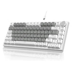 Bàn phím cơ có dây Ajazz AK820 có thể thay switch nóng với đèn, switch xanh đèn xanh dương băng, switch đỏ đèn trắng đen, switch đỏ AS đèn trắng xám trắng, switch HP đèn trắng xám trắng, switch Sea Salt RGB tím trắng xanh