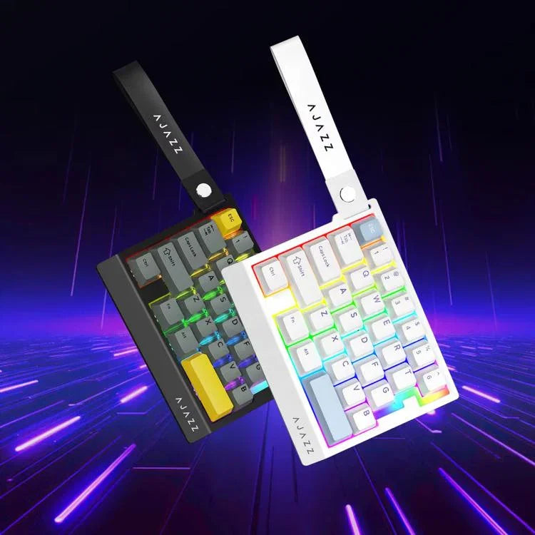 Bàn phím chơi game một tay có dây Ajazz AK029 phiên bản HIFI switch gạo từ tính đèn nền RGB