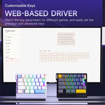 Bàn phím chơi game một tay có dây Ajazz AK029 phiên bản HIFI switch gạo từ tính đèn nền RGB