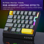 Bàn phím chơi game một tay có dây Ajazz AK029 phiên bản HIFI switch gạo từ tính đèn nền RGB