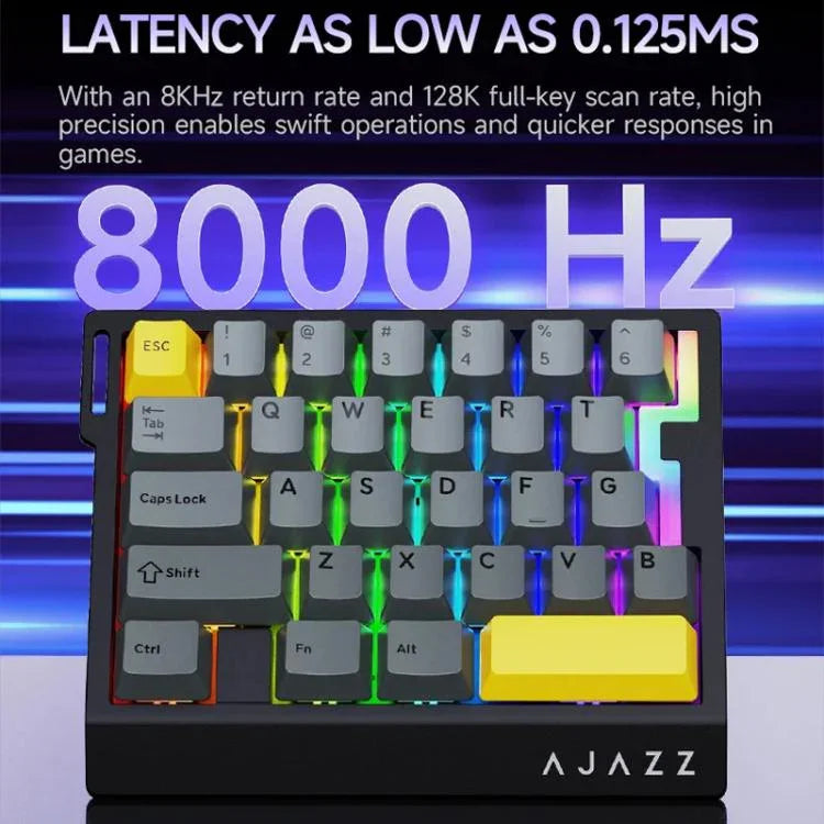 Bàn phím chơi game một tay có dây Ajazz AK029 phiên bản HIFI switch gạo từ tính đèn nền RGB