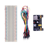 MB-102 Bảng mạch 830 lỗ + Mô-đun nguồn + 65 dây Breadboard