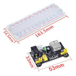 MB-102 Bảng mạch 830 lỗ + Mô-đun nguồn + 65 dây Breadboard