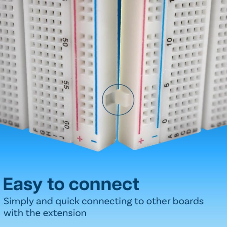 MB-102 Bảng mạch 830 lỗ + Mô-đun nguồn + 65 dây Breadboard