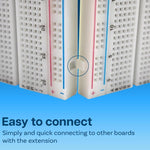 MB-102 Bảng mạch 830 lỗ + Mô-đun nguồn + 65 dây Breadboard