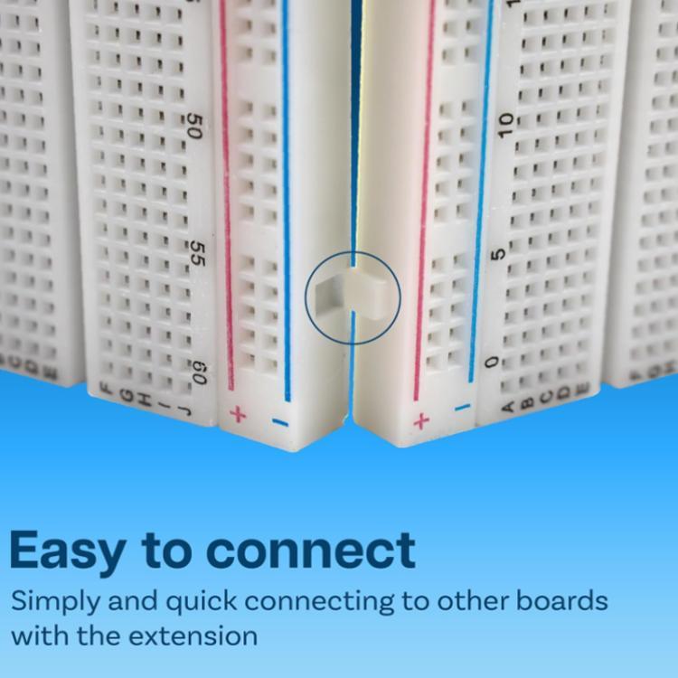 MB-102 Bảng mạch 830 lỗ + Mô-đun nguồn + 65 dây Breadboard