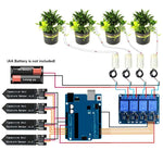 Bộ dụng cụ tưới nước tự động DIY 4 kênh, 4 kênh