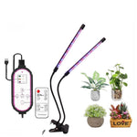 Đèn trồng cây kẹp bàn phổ quang đầy đủ với điều khiển từ xa, 2 đầu, 3 đầu, 4 đầu