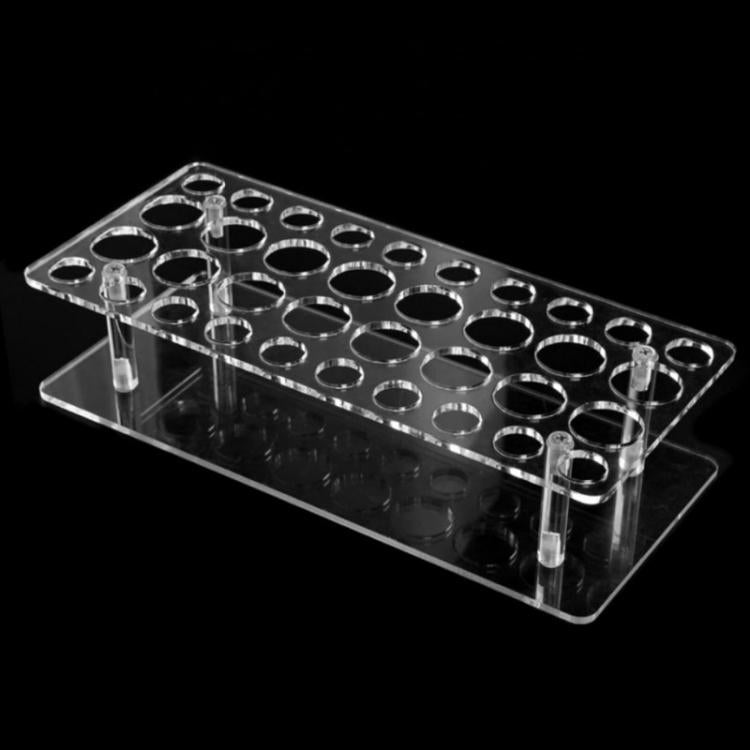 Giá trưng bày son môi acrylic trong suốt 36 lỗ, giá đựng cọ trang điểm nước hoa, YX202