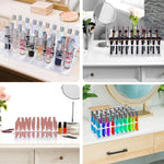 Giá trưng bày son môi acrylic trong suốt 36 lỗ, giá đựng cọ trang điểm nước hoa, YX202