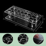 Giá trưng bày son môi acrylic trong suốt 36 lỗ, giá đựng cọ trang điểm nước hoa, YX202