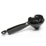 Bàn chải làm sạch đầu nhóm máy pha cà phê Espresso 58mm thiết kế phễu lông nylon cho cốc lọc