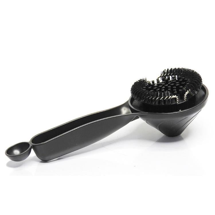 Bàn chải làm sạch đầu nhóm máy pha cà phê Espresso 58mm thiết kế phễu lông nylon cho cốc lọc