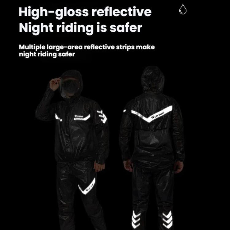 Áo mưa đi xe đạp ngoài trời WEST BIKING phản quang, chống thấm nước, nhẹ, S, M, L, XL, XXL, XXXL, XXXXL