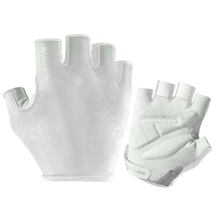 Găng tay xe đạp WEST BIKING nửa ngón, thoáng khí, giảm sốc, chống trượt, M, L, XL, XXL