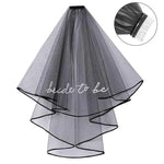 Phụ kiện tóc mạng che cô dâu lớp đôi bằng vải tuyn, lược nhựa đỏ, lược nhựa đen, lược nhựa trắng, lược sắt đỏ, lược sắt đen, lược sắt trắng