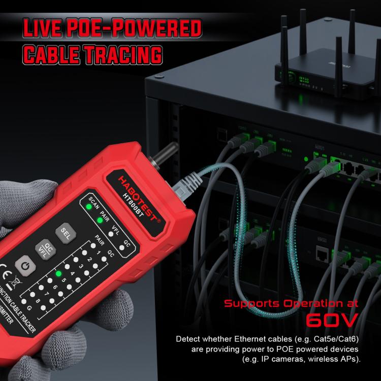 Máy kiểm tra cáp mạng đa chức năng chống nhiễu HABOTEST, mã HT800B