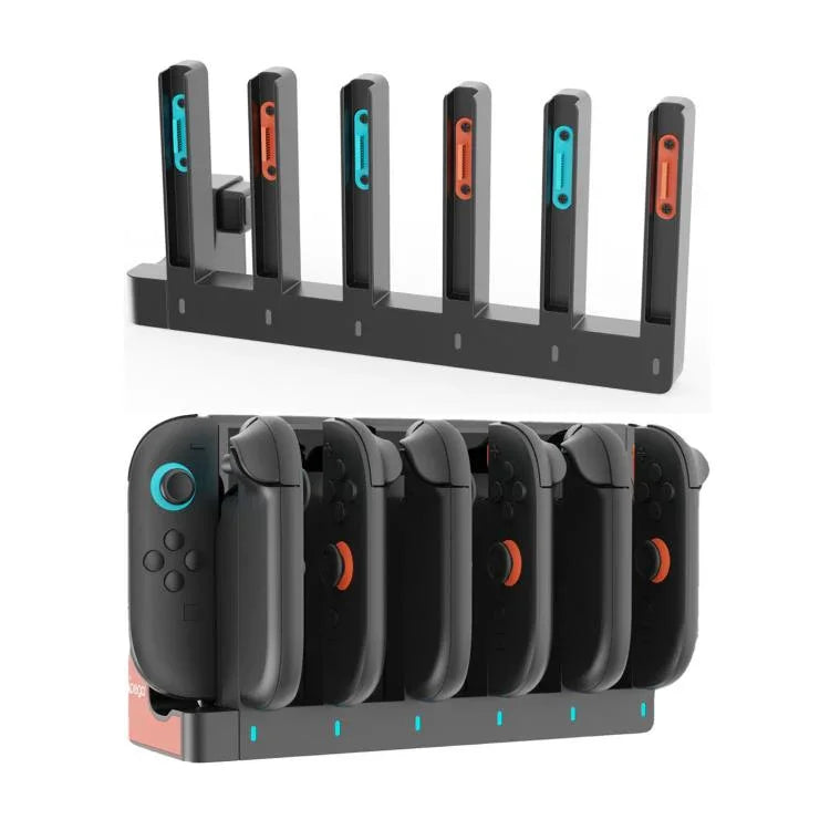 Trạm sạc 6 trong 1 ipega cho tay cầm Joy-Con Nintendo Switch 2, mã PG-SW2189