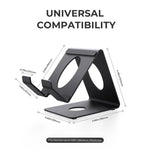 Giá đỡ kim loại đa năng JYS cho máy chơi game cầm tay tương thích với ROG Xbox Ally/X, Switch, Steam Deck & Lenovo Legion Go, màu trắng và đen