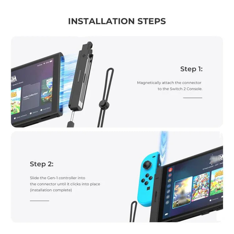 Bộ chuyển đổi cắm và chơi từ Joy-Con Nintendo Switch 1 sang máy Nintendo Switch 2