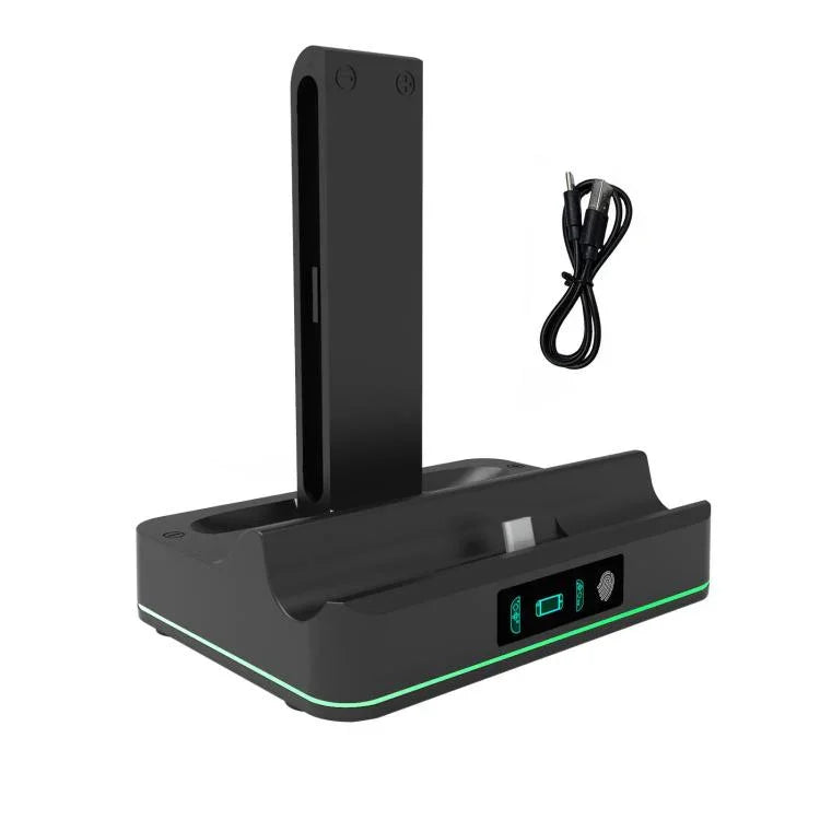 Đế sạc LED RGB KJH cho Nintendo Switch 2 và tay cầm Joy-Con, trạm sạc nhanh