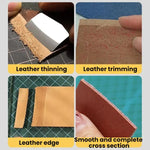 Dao tiện ích làm mỏng và cắt da DIY, dao vát, dao tròn, dao phẳng