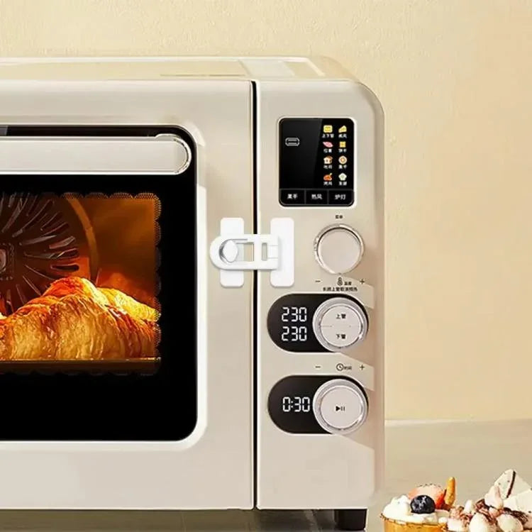 Bộ 2 khóa tủ lạnh chống trẻ em không cần khoan, khóa an toàn chống kẹp cho bé