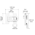 Bộ 2 khóa tủ lạnh chống trẻ em không cần khoan, khóa an toàn chống kẹp cho bé