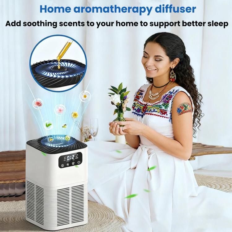 Máy khuếch tán tinh dầu để bàn tạo ion âm, lọc không khí khử mùi formaldehyde, phích cắm EU