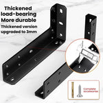 2 cái giá đỡ bàn nổi, giá đỡ bàn, giá đỡ nổi gắn tường, màu đen 222mm, đen 282mm, đen 312mm, đen 352mm, đen 432mm, thép không gỉ 222mm, thép không gỉ 282mm, thép không gỉ 312mm, thép không gỉ 352mm