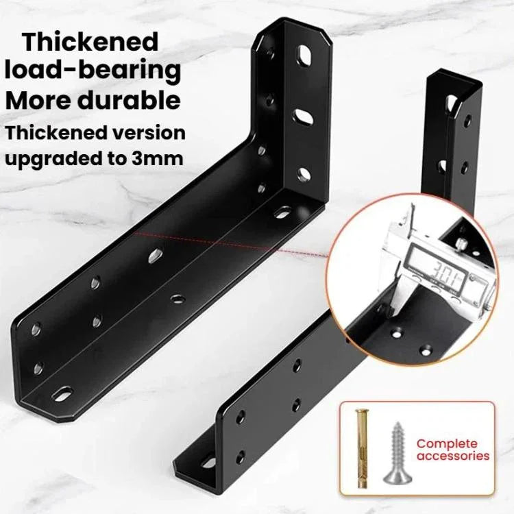 2 cái giá đỡ bàn nổi, giá đỡ bàn, giá đỡ nổi gắn tường, màu đen 222mm, đen 282mm, đen 312mm, đen 352mm, đen 432mm, thép không gỉ 222mm, thép không gỉ 282mm, thép không gỉ 312mm, thép không gỉ 352mm