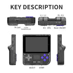 Máy chơi game cầm tay cổ điển POWKIDDY V10 màn hình IPS OCA 3.5 inch, Bộ xử lý tứ nhân Cortex-A35 1.5GHz, 64G, 128G