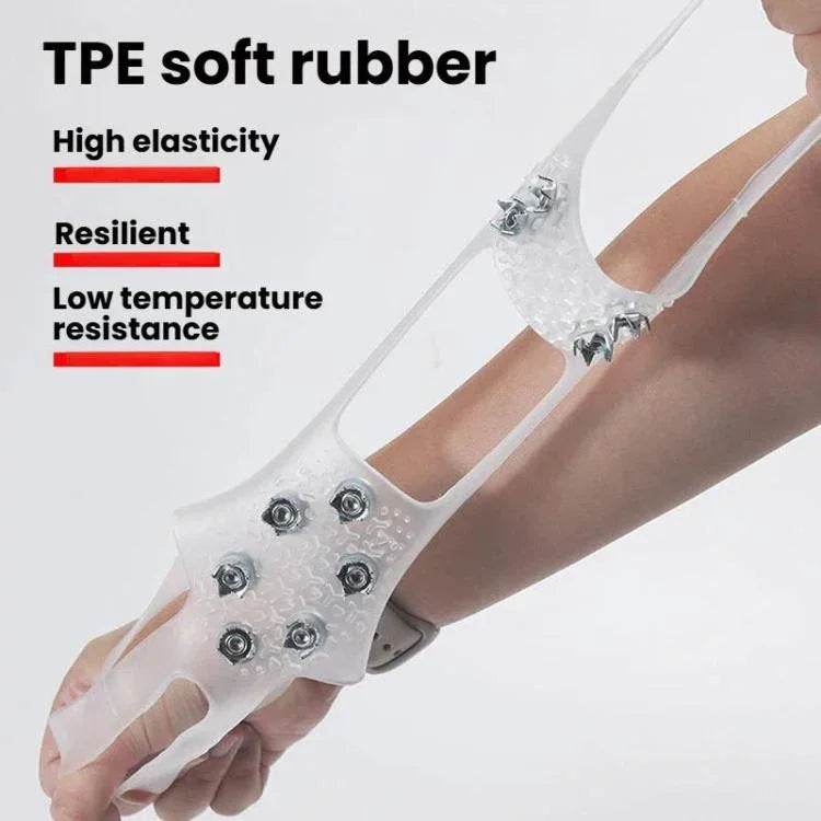 AOTU AT616 1 đôi giày leo núi chống rơi với 10 răng móng vuốt băng tuyết, chống trượt, S cho size giày 24-33, M cho size 34-40, L cho size 41-44, XL cho size 45-49