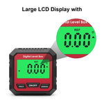 Thước đo góc kỹ thuật số có đế nam châm & màn hình LCD, thước đo góc mini chuyên nghiệp, máy đo độ dốc VA107