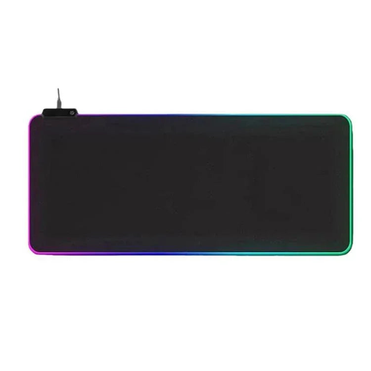 Miếng lót chuột bàn phím LED phát sáng Micro-USB với đèn RGB nhiều màu, viền khóa dày, kích thước 250x350x3mm, 250x350x4mm, 300x800x3mm, 300x800x4mm, 400x900x3mm, 400x900x4mm
