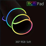 Miếng lót chuột bàn phím LED phát sáng Micro-USB với đèn RGB nhiều màu, viền khóa dày, kích thước 250x350x3mm, 250x350x4mm, 300x800x3mm, 300x800x4mm, 400x900x3mm, 400x900x4mm