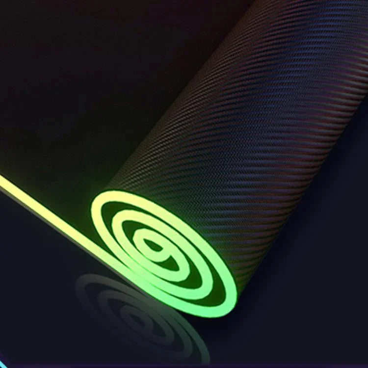 Miếng lót chuột bàn phím LED phát sáng Micro-USB với đèn RGB nhiều màu, viền khóa dày, kích thước 250x350x3mm, 250x350x4mm, 300x800x3mm, 300x800x4mm, 400x900x3mm, 400x900x4mm