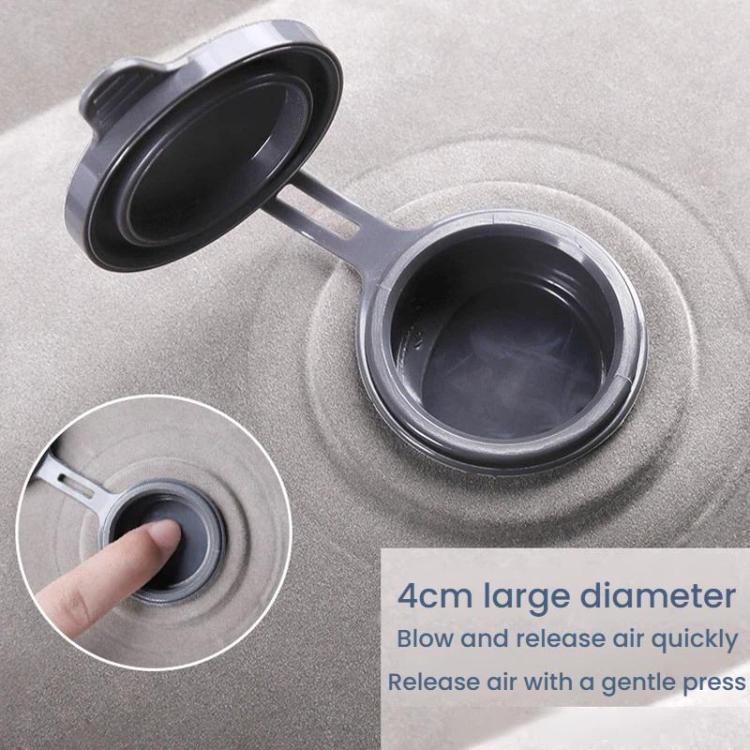 TRAELSKY ghế đôn bơm hơi PVC phủ nhung, ghế để chân máy bay, tàu, ô tô, ghế nghỉ văn phòng có túi bơm hơi, 2 lớp, 3 lớp, van đôi điều chỉnh độ cao