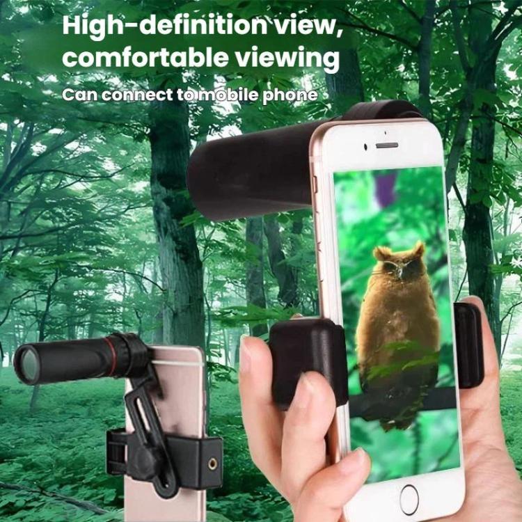 Ống nhòm ngoài trời 8x HD nhìn ban đêm ánh sáng yếu có giá đỡ điện thoại, đơn, có giá đỡ điện thoại + chân máy