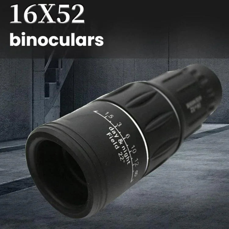 Ống nhòm 16x52 ngoài trời nhìn ban đêm ánh sáng yếu chụp ảnh điện thoại, đơn + túi, có túi + giá đỡ điện thoại, có túi + giá đỡ điện thoại + chân máy