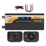 12V / 24V To 220V Pure Sine Wave Inverter Universal Car Power Converter, 800W Black, 1400W Black, 2000W Black, 3000W Black, 3600W Black, 4000W Black, 800W Red, 1400W Red, 2000W Red, 3000W Red