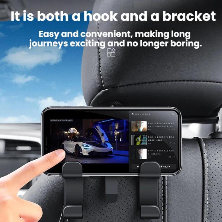 4pcs Multi-functional Car Seat Back Hook Phone Holder